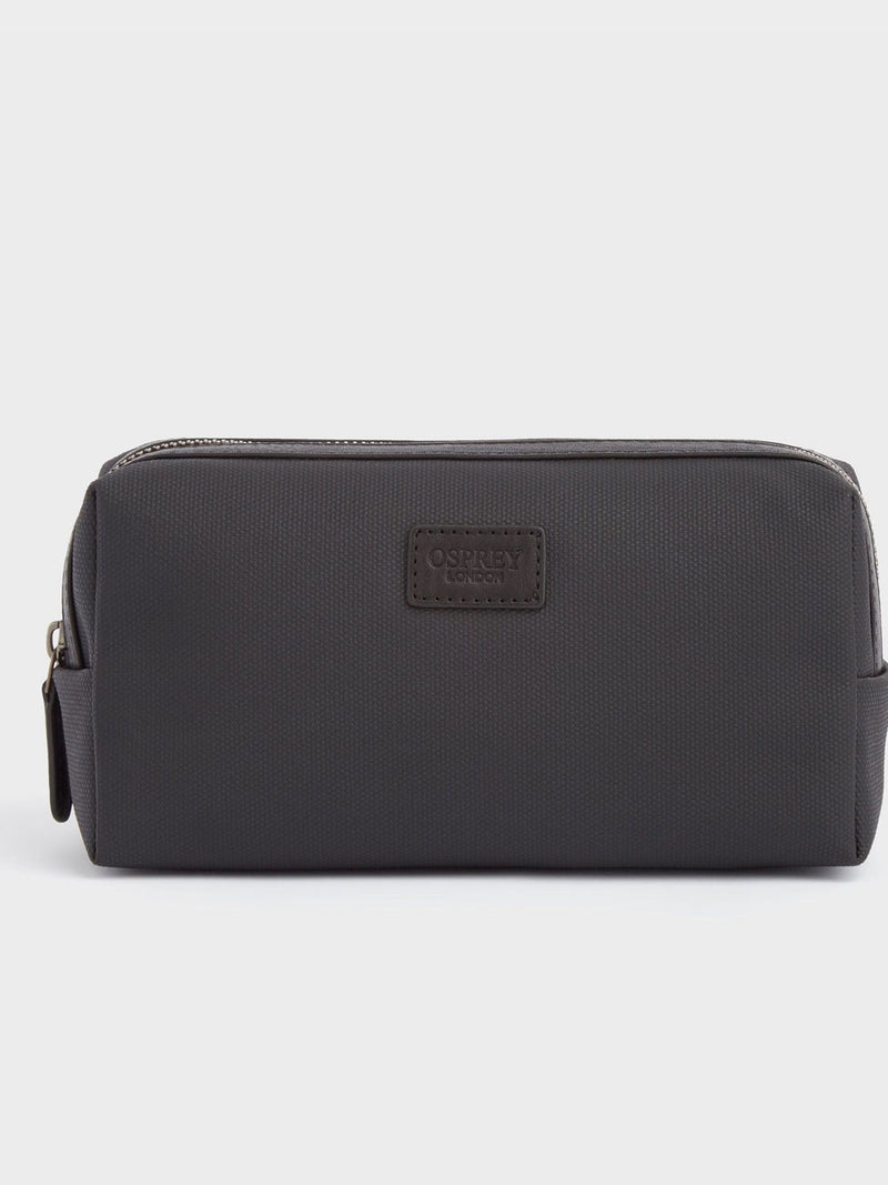 Osprey London The Small Grantham Waxed Canvas and Leather Washbag - Green