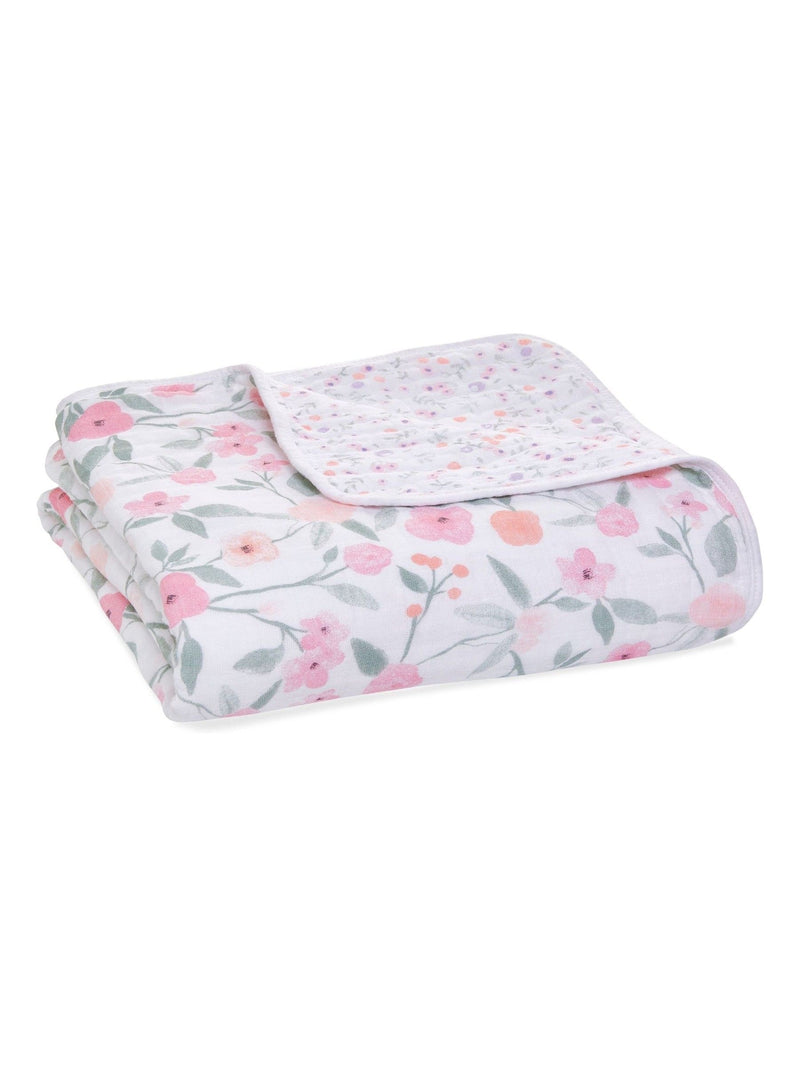 aden + anais pink dream cotton muslin baby blanket 120cm (British brand)