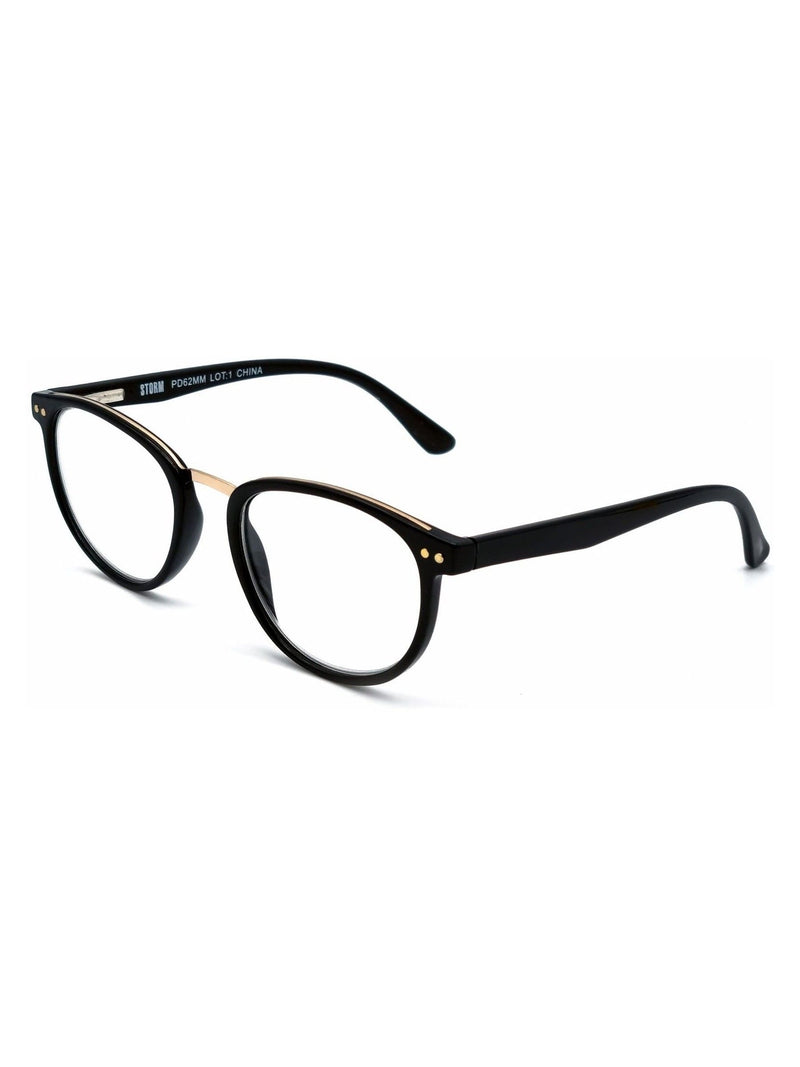 Storm black reading glasses, UK version