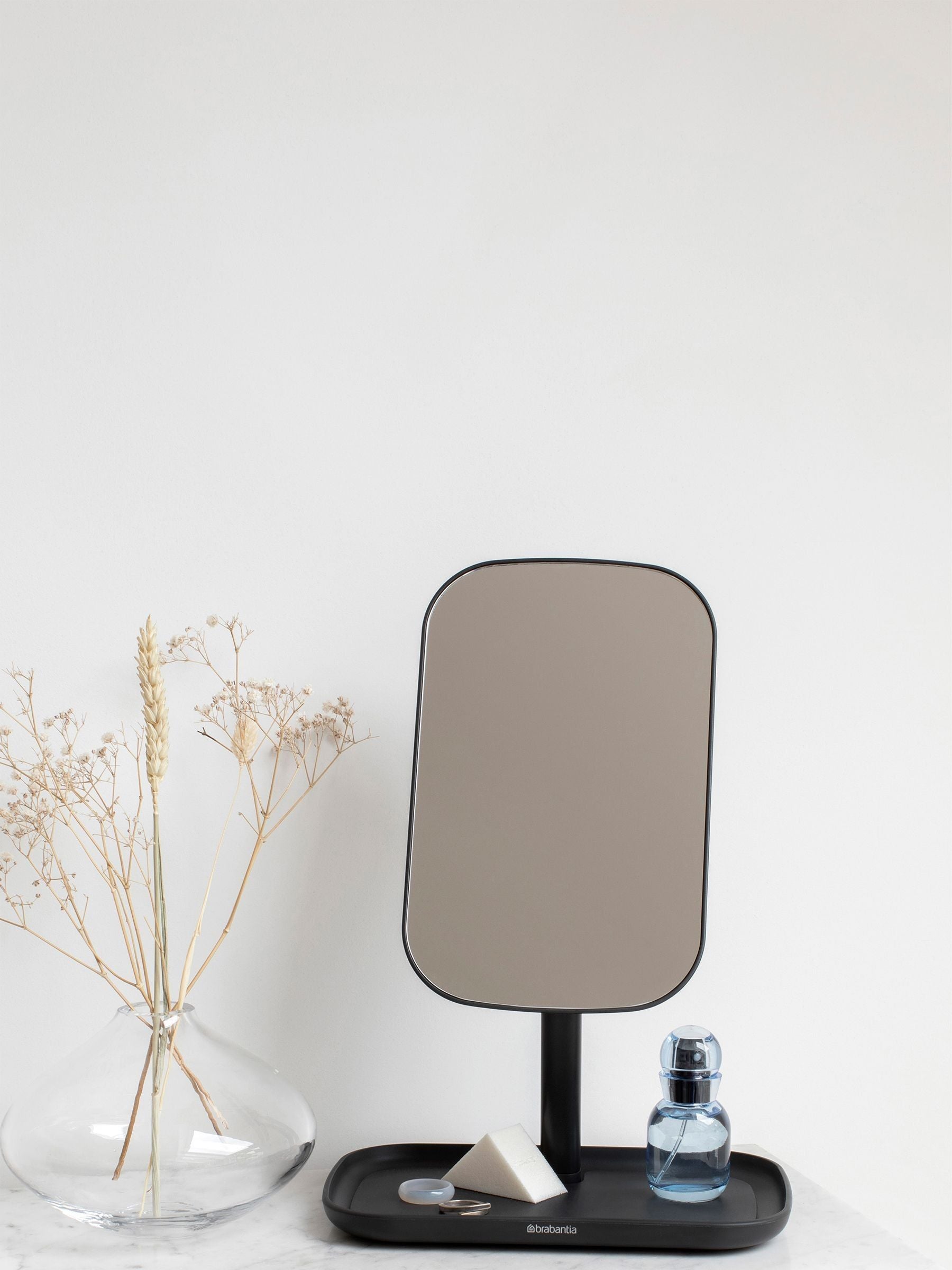 Brabantia grey ReNew storage tray mirror, imported from the UK