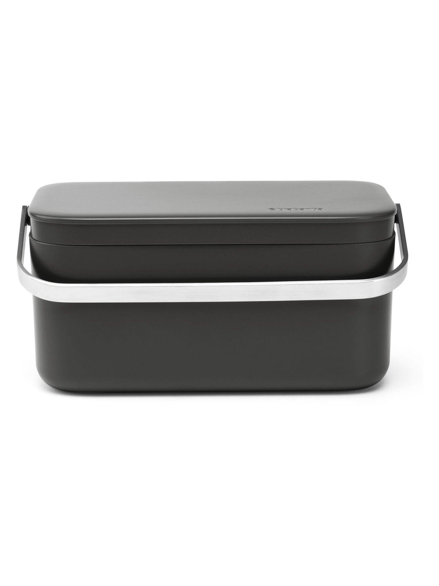 Brabantia grey 1.8L food waste caddy, UK version