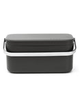 Brabantia grey 1.8L food waste caddy, UK version