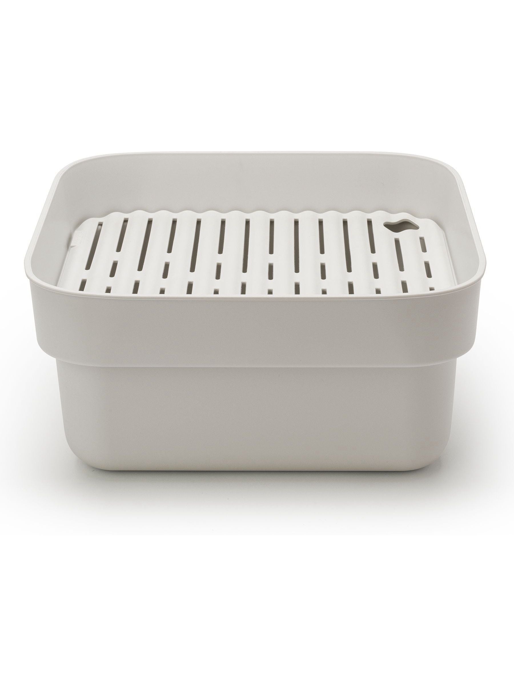 Brabantia grey washing up bowl with drying tray - British product