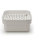 Brabantia grey washing up bowl with drying tray - British product