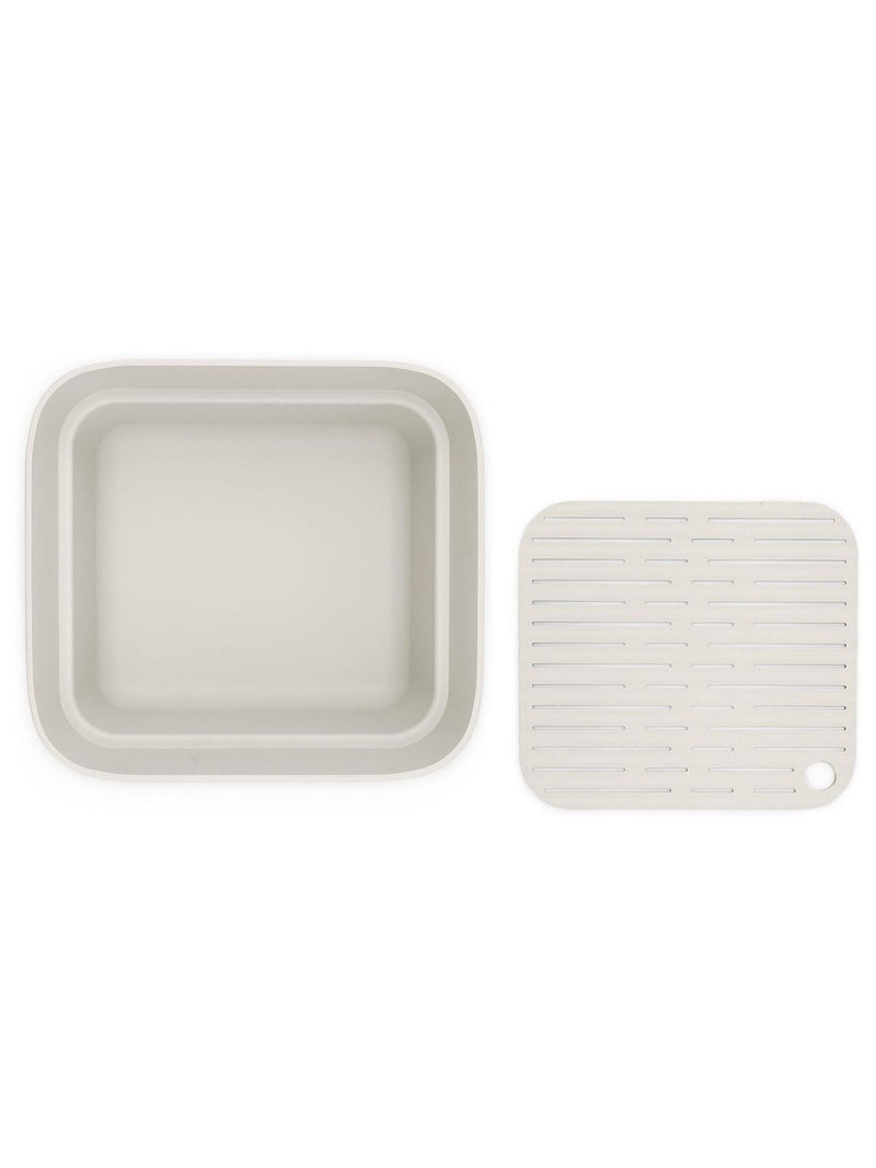 Brabantia grey washing up bowl with drying tray - British product