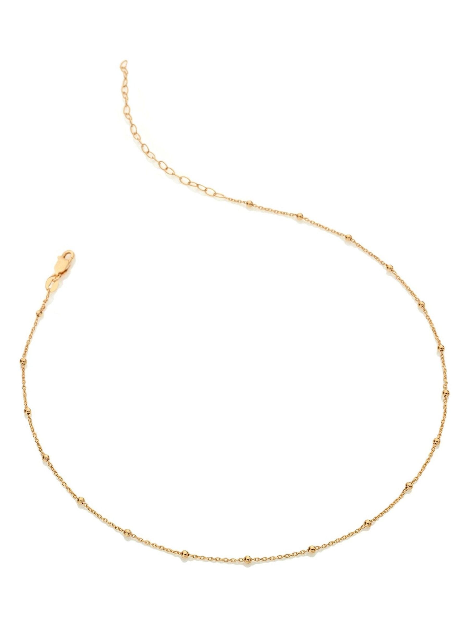 Hot Diamonds Embrace gold tone beaded necklace, imported from the UK