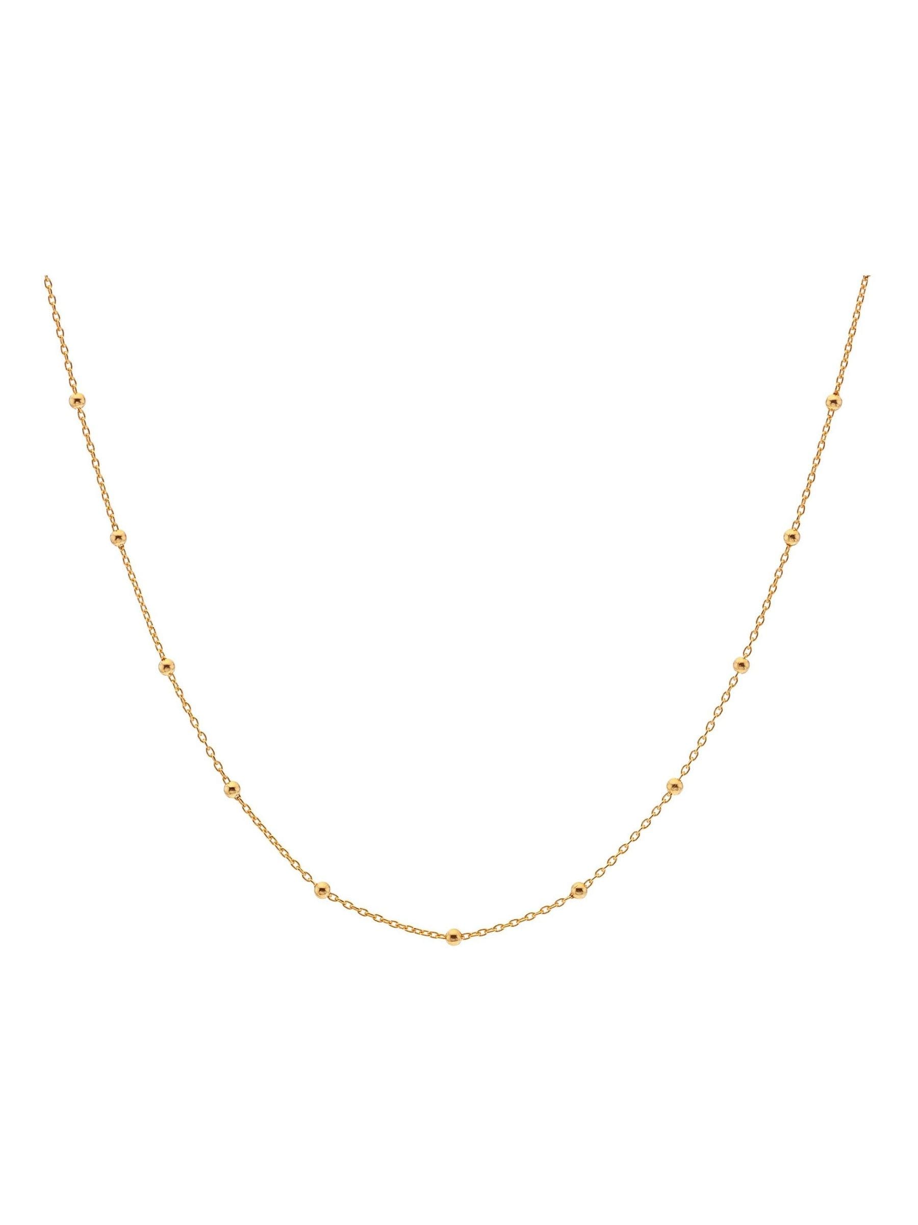 Hot Diamonds Embrace gold tone beaded necklace, imported from the UK