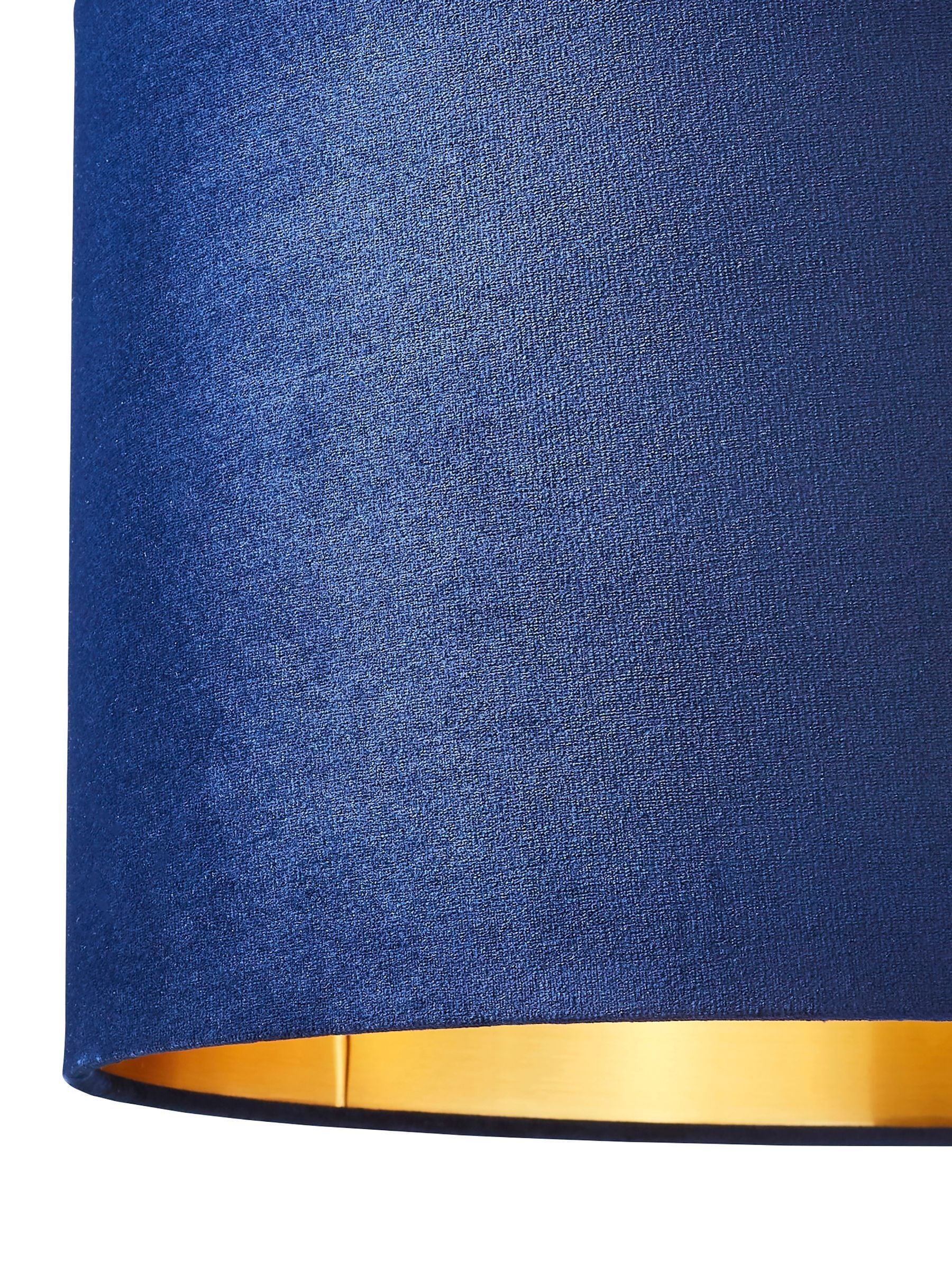BHS ceiling light blue velvet shade 40cm - British product