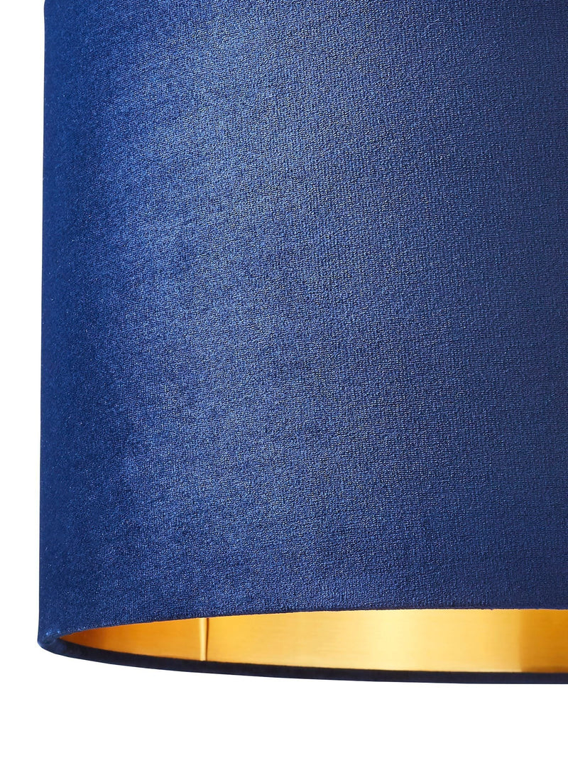 BHS ceiling light blue velvet shade 40cm - British product