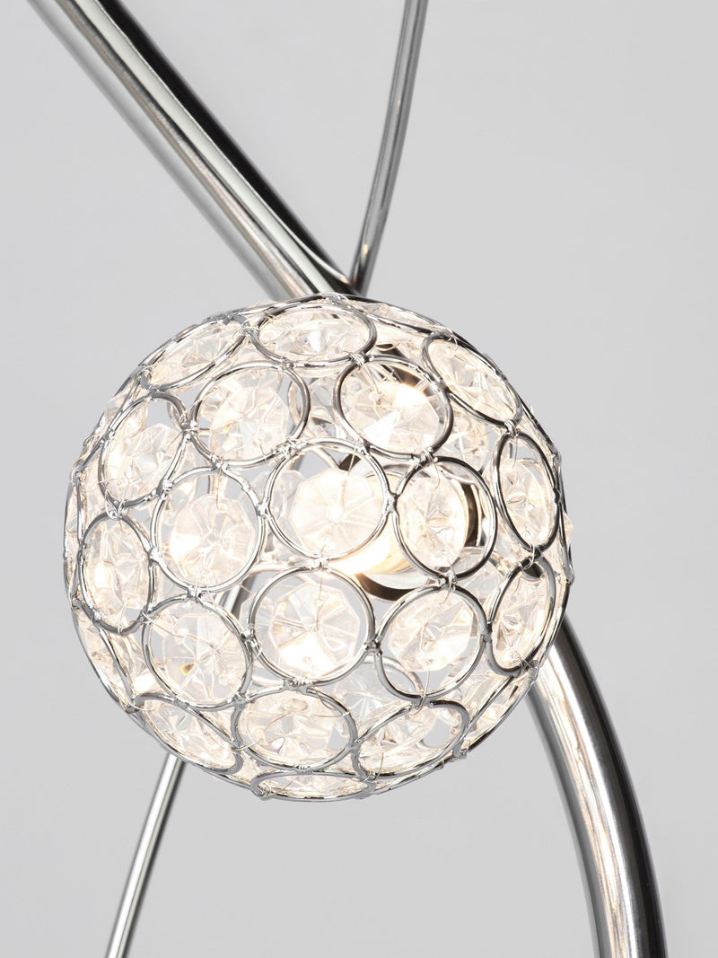 BHS Silver Orianna 3 light floor lamp - British product