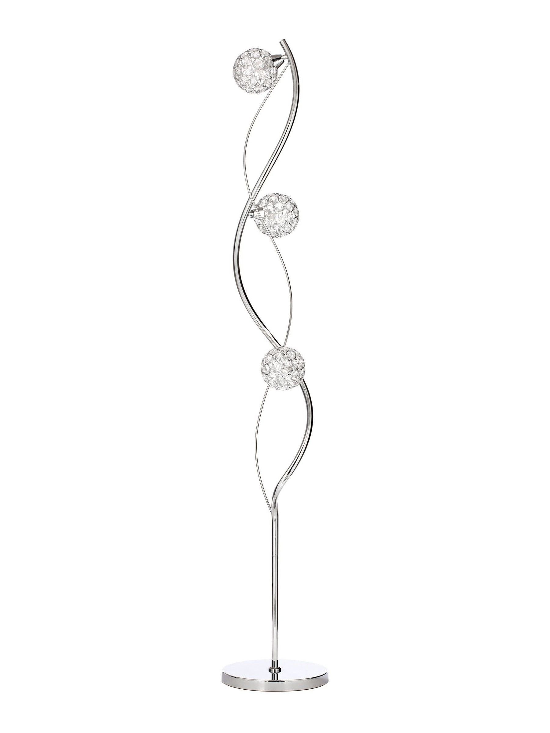 BHS Silver Orianna 3 light floor lamp - British product