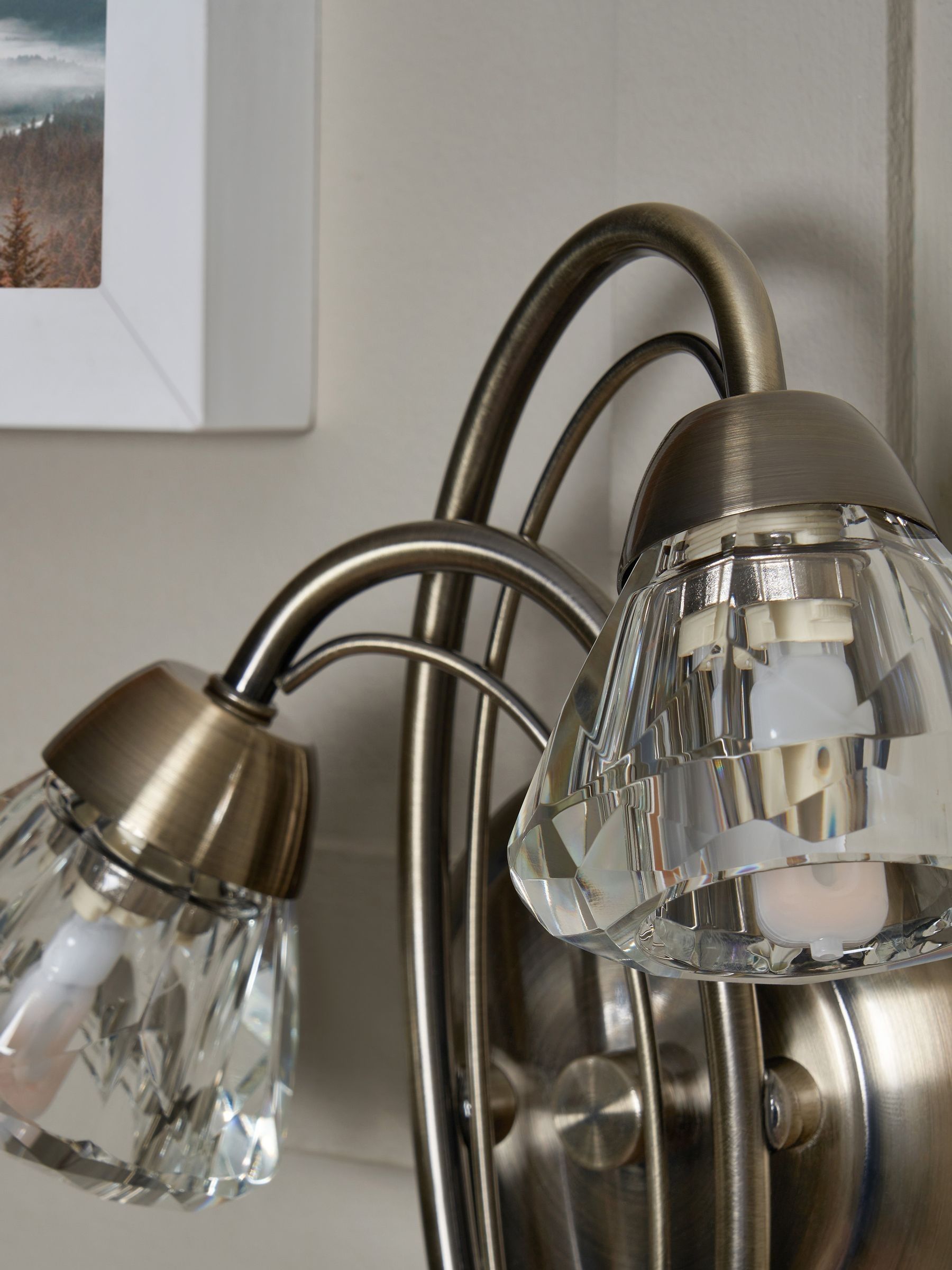BHS Brass Marianne wall light, imported from the UK