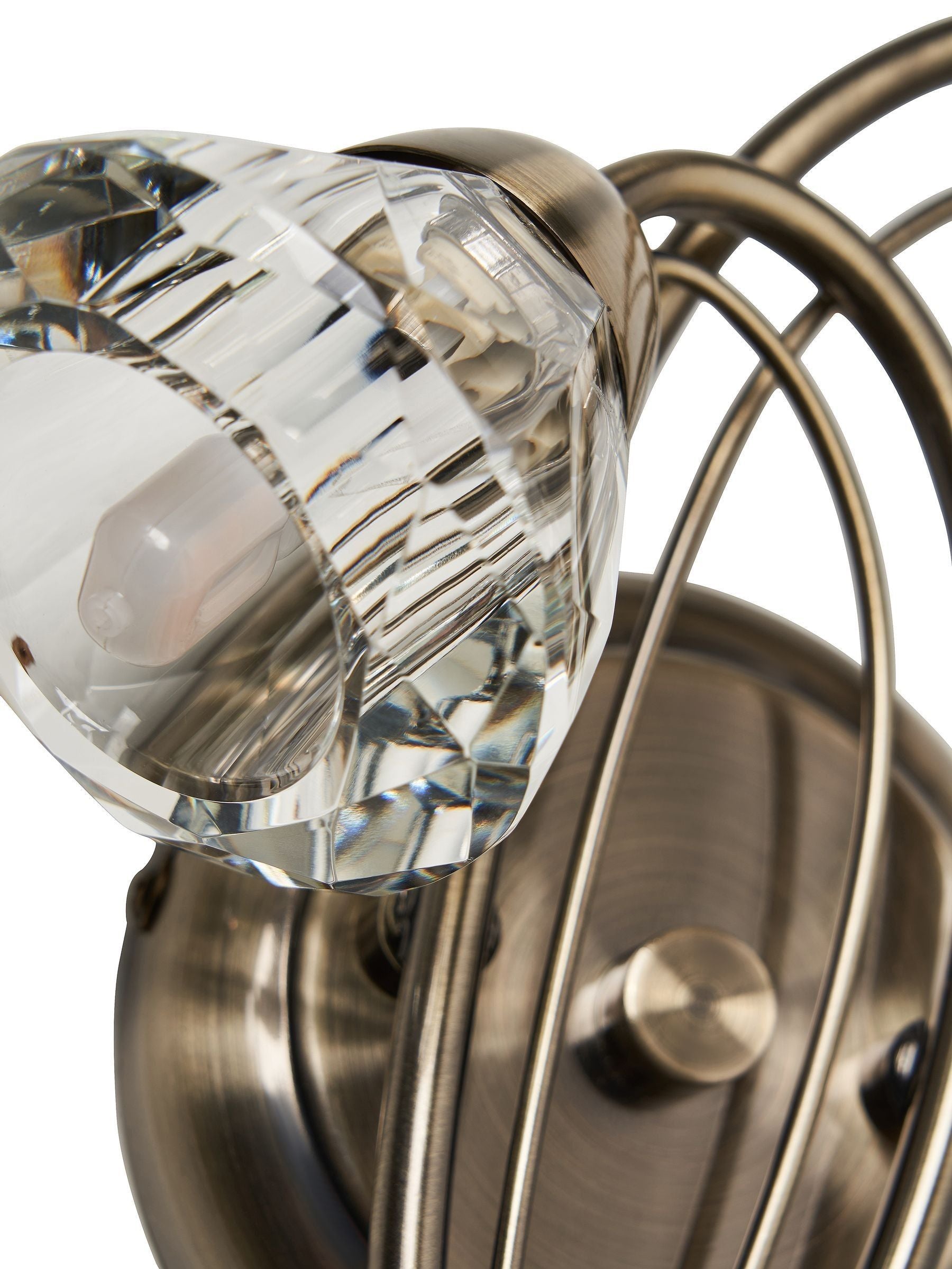 BHS Brass Marianne wall light, imported from the UK