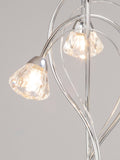 BHS Silver Marianne floor lamp with cut glass shades - British product