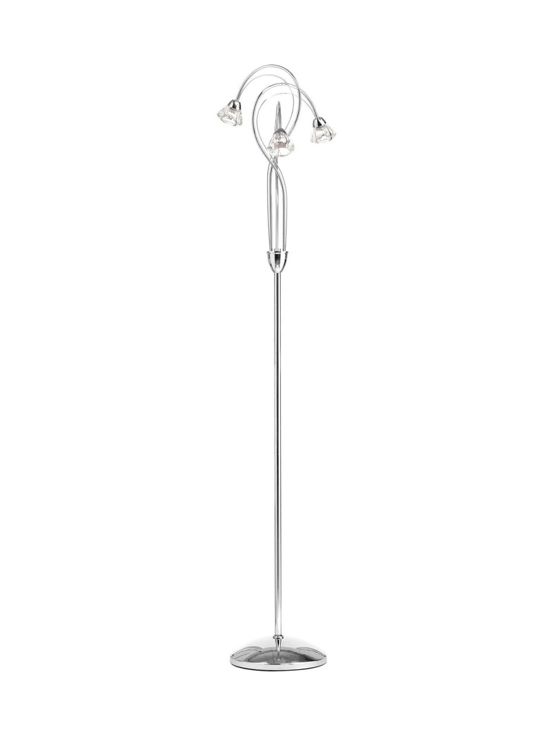 BHS Silver Marianne floor lamp with cut glass shades - British product