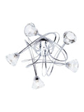 BHS Silver Marianne 5 light flush ceiling light (British brand)