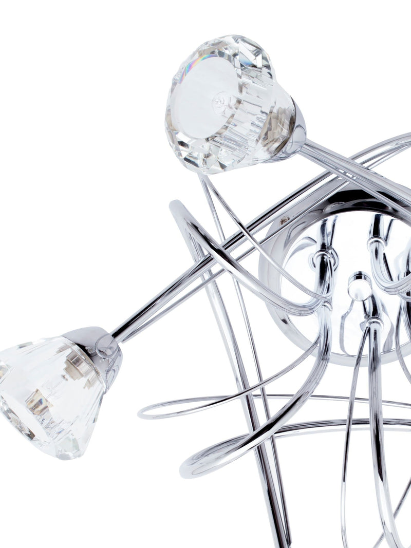 BHS Silver Marianne 5 light flush ceiling light (British brand)