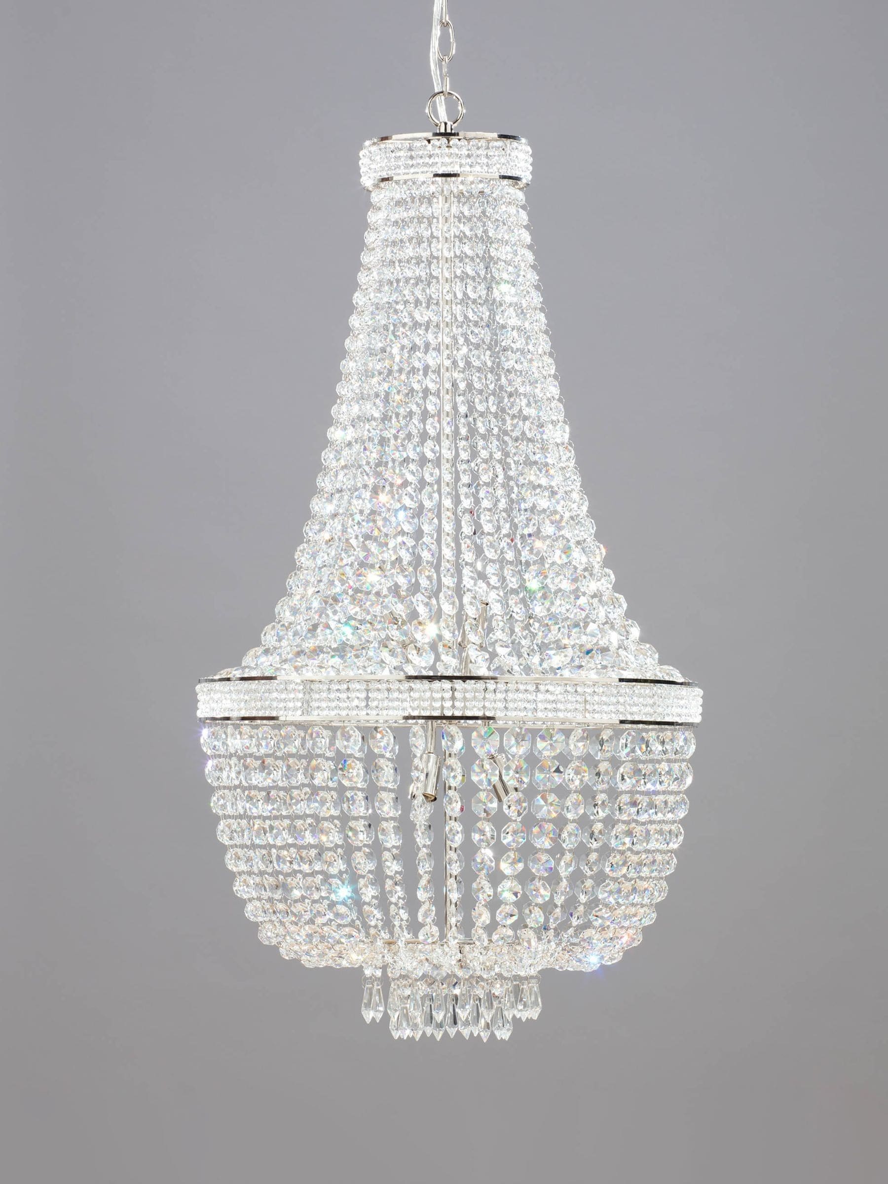 BHS Silver Emily chandelier ceiling light - British product