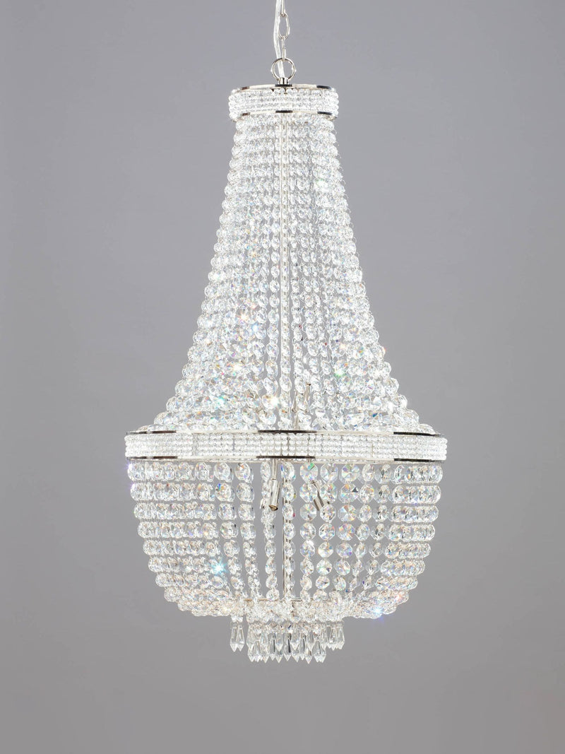 BHS Silver Emily chandelier ceiling light - British product