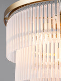 BHS satin brass Aubrey three-tier ceiling pendant light - British product