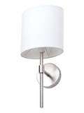 BHS Silver Oz Shaded Wall Light fixture (British brand)