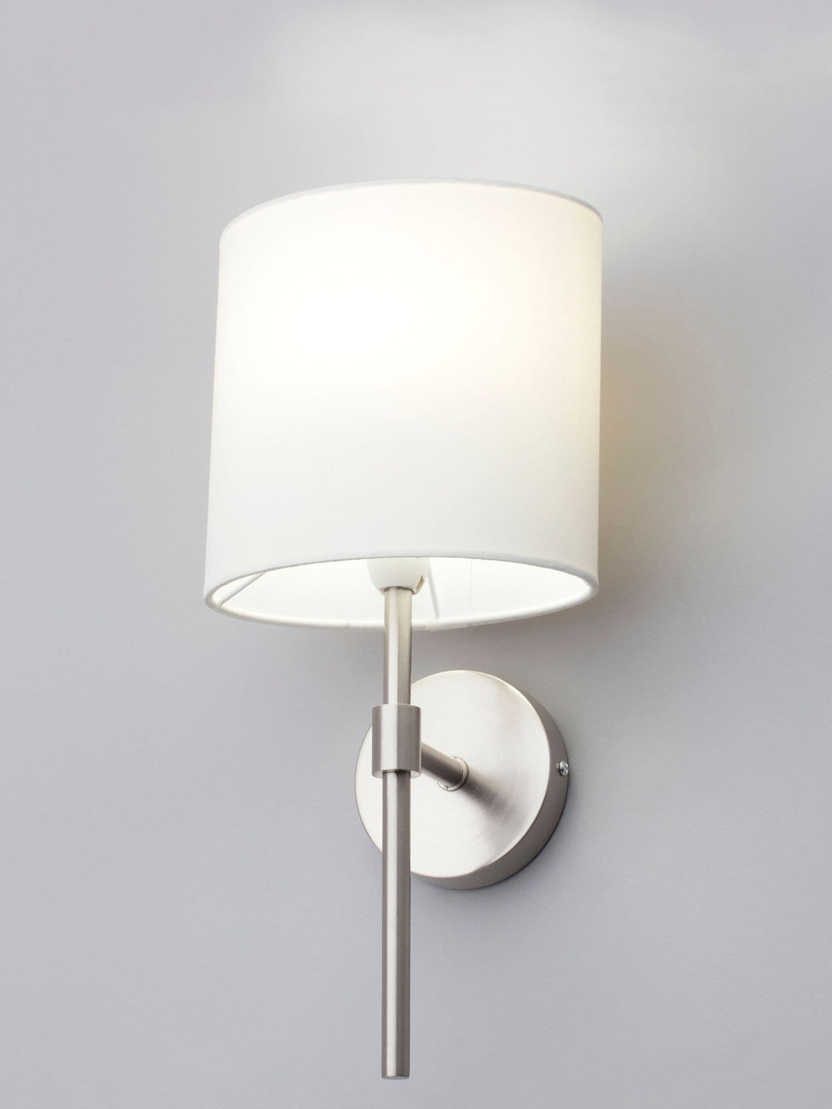 BHS Silver Oz Shaded Wall Light fixture (British brand)