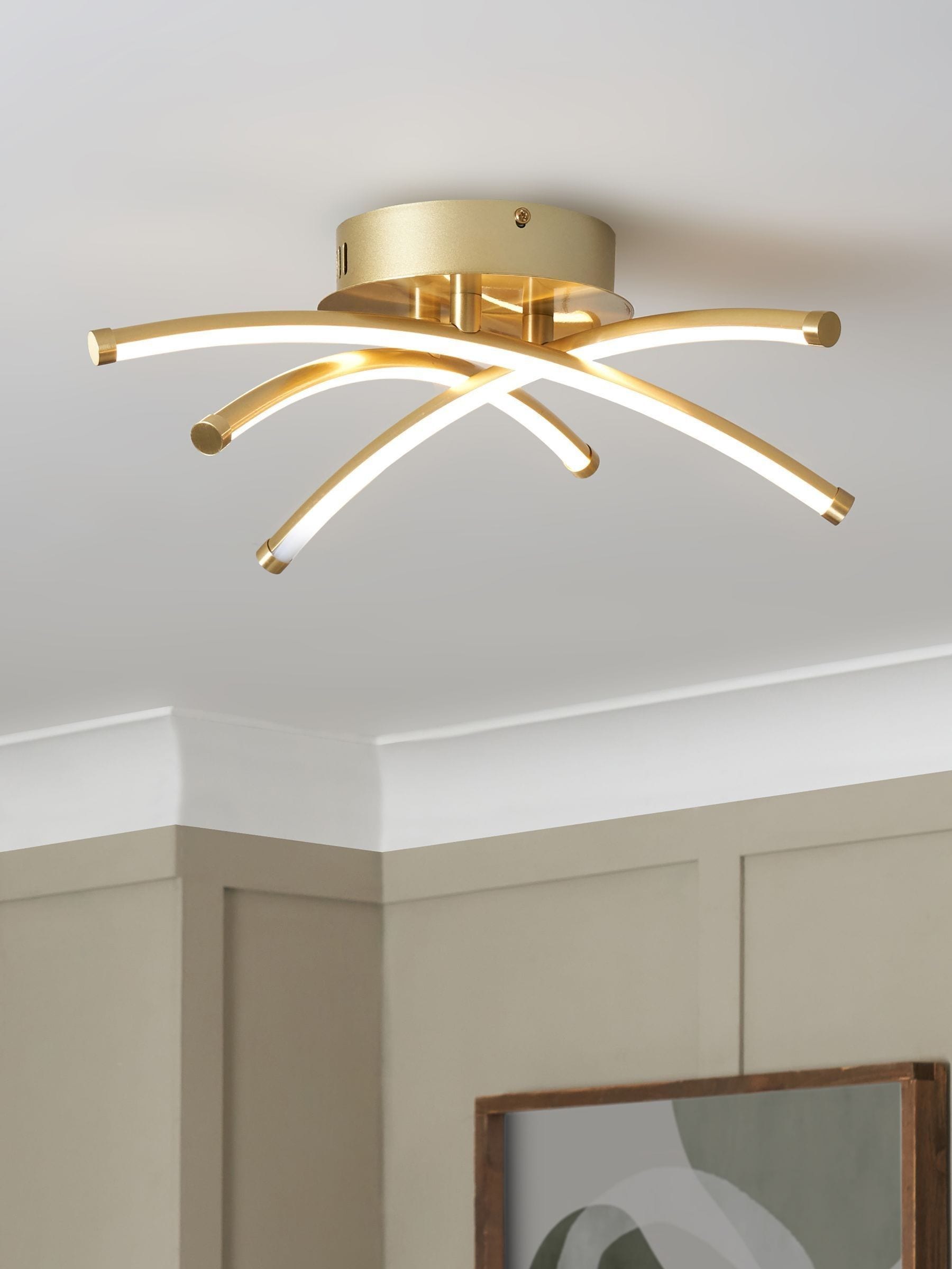 BHS Aalto cross over LED flush ceiling light - British product