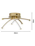 BHS Aalto cross over LED flush ceiling light - British product