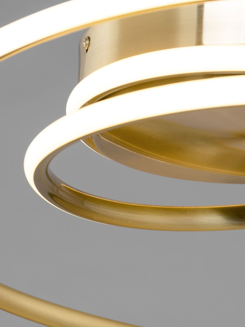 BHS brass Pei rings LED ceiling light 48cm - British product