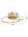 BHS brass Pei rings LED ceiling light 48cm - British product