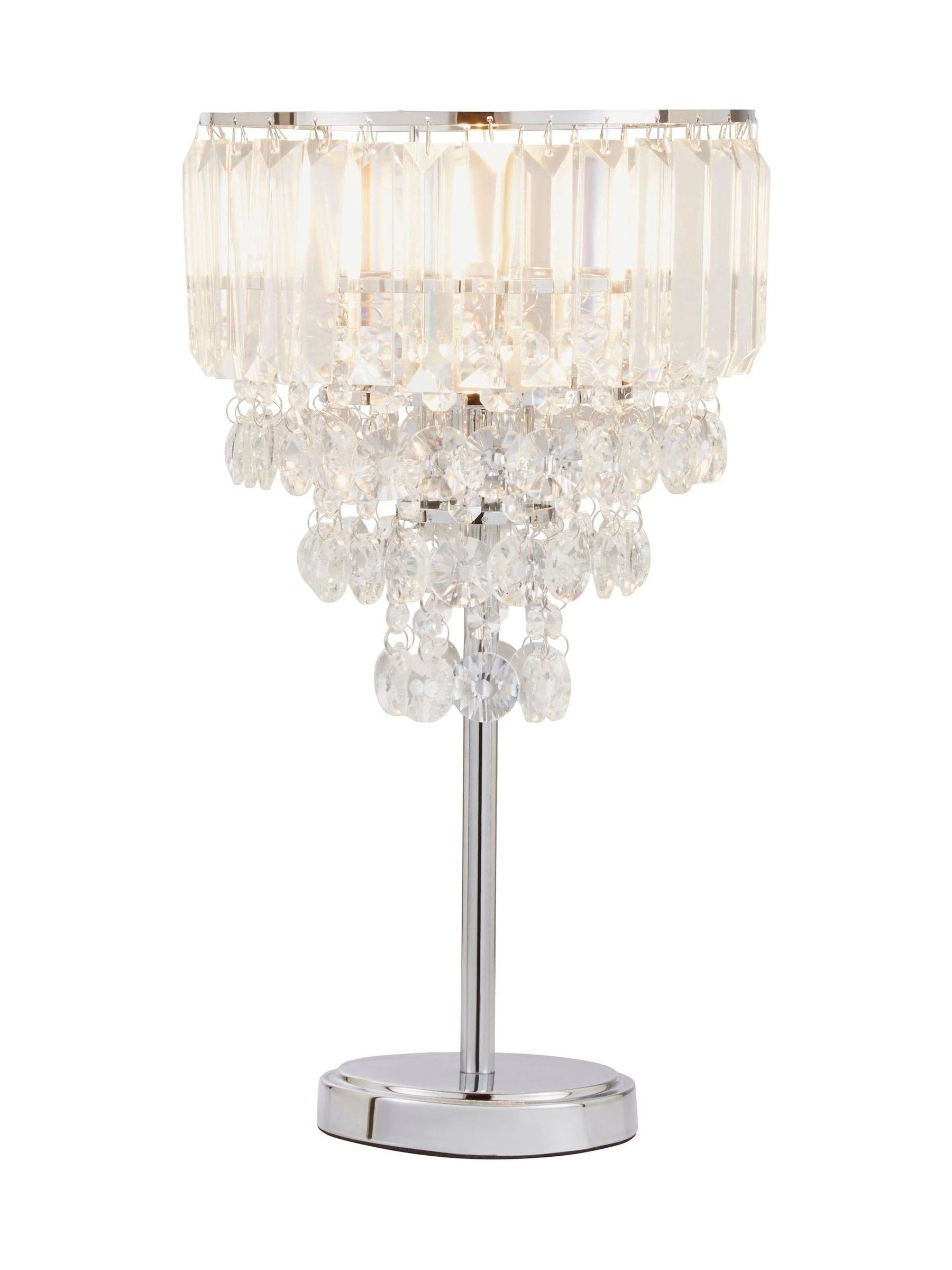 BHS Chrome Paladina table lamp 45cm, UK version