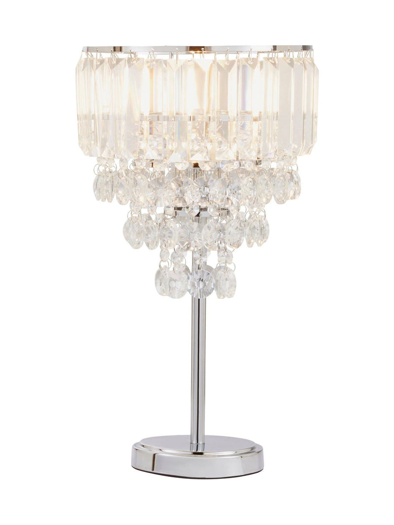 BHS Chrome Paladina table lamp 45cm, UK version