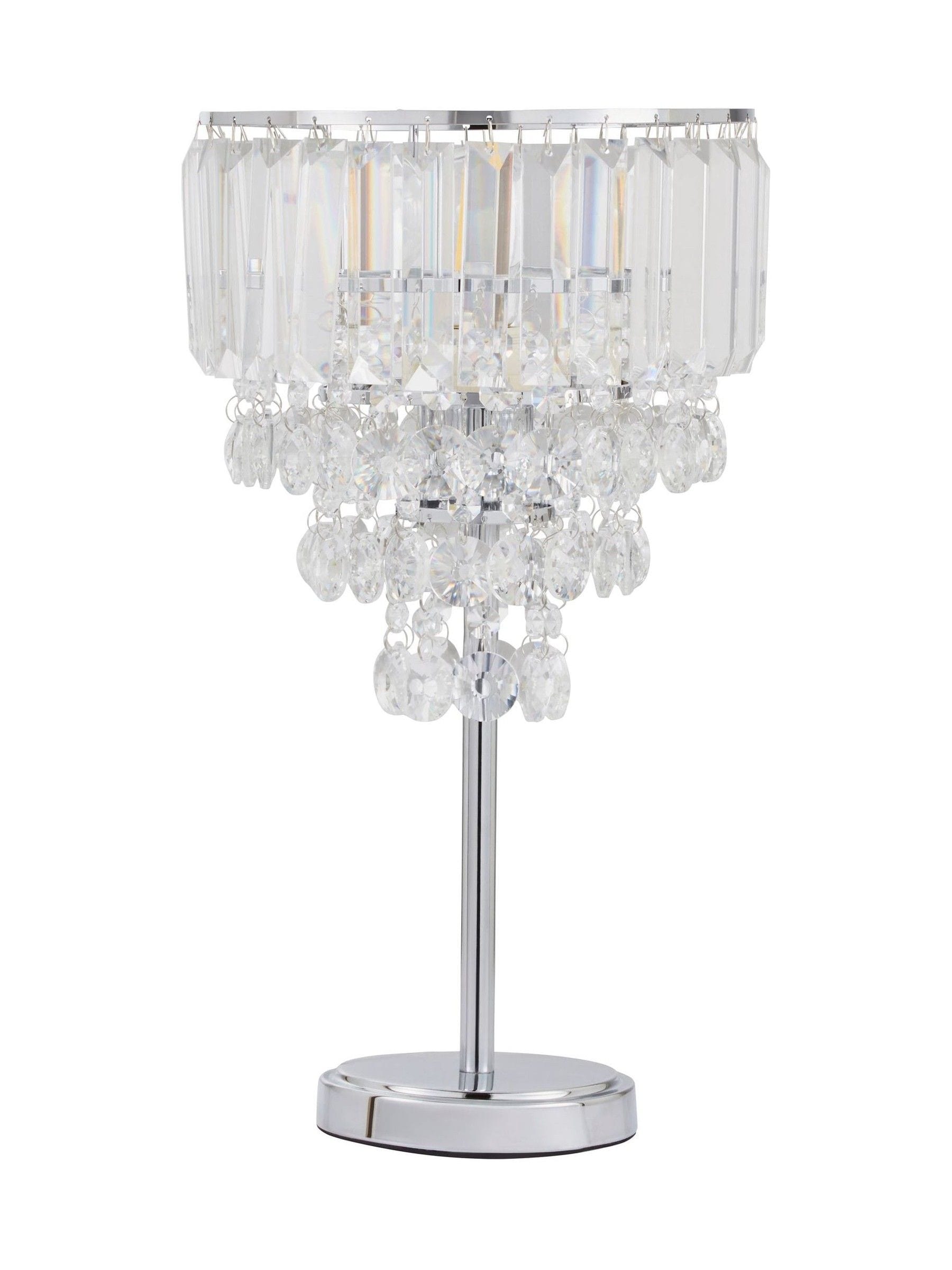 BHS Chrome Paladina table lamp 45cm, UK version