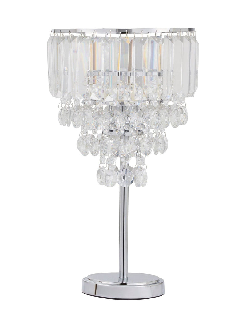 BHS Chrome Paladina table lamp 45cm, UK version