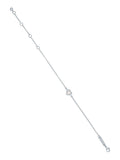 Ted Baker Silver Tone Crystal Heart Bracelet (British brand)