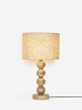 Natural Palmer wooden table lamp, imported from the UK
