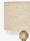 Natural Palmer wooden table lamp, imported from the UK