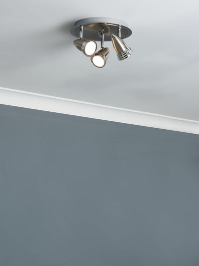 Next BHS Silver 3 Light Spotlight Ceiling Light- Buy online at McGrocer