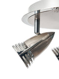 BHS Silver 3 Light Spotlight Ceiling Light (British brand)