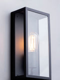 BHS Black Minerva outdoor wall light, UK version