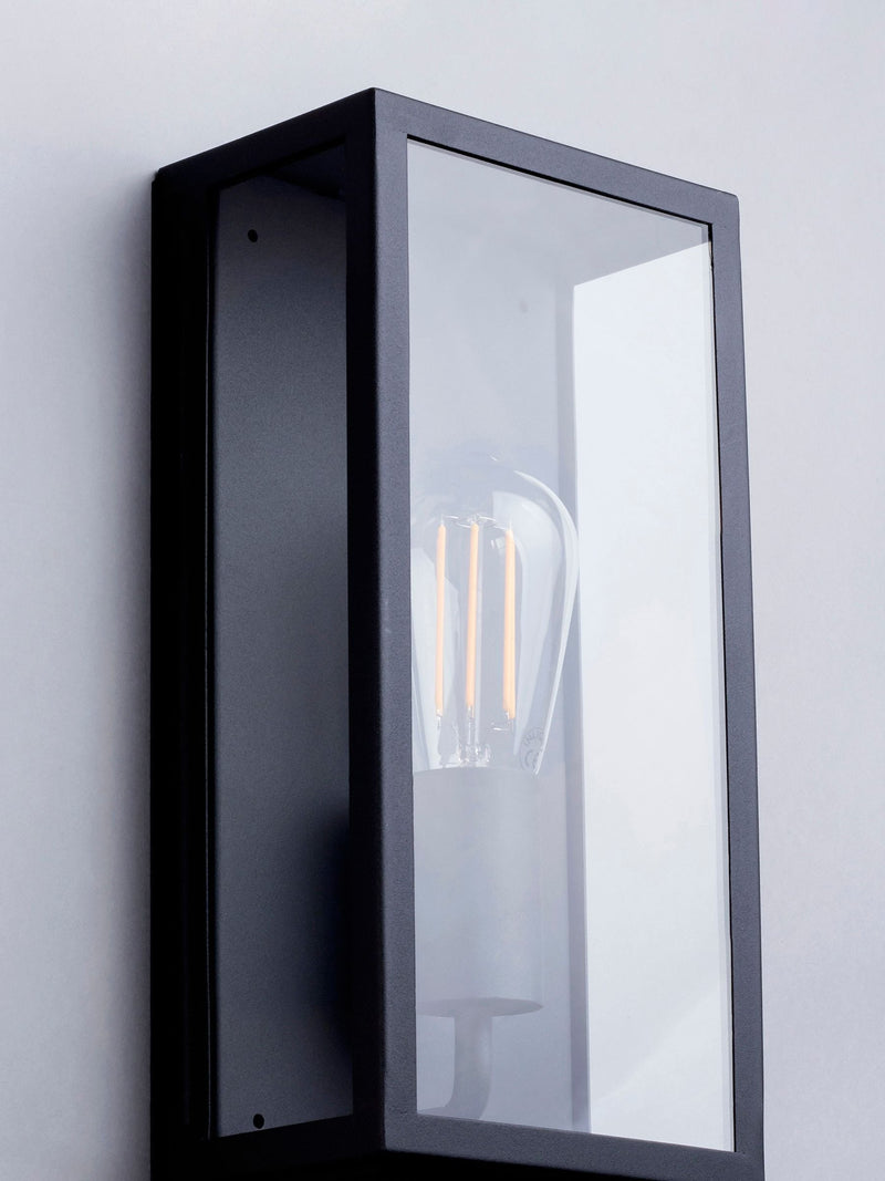 BHS Black Minerva outdoor wall light, UK version