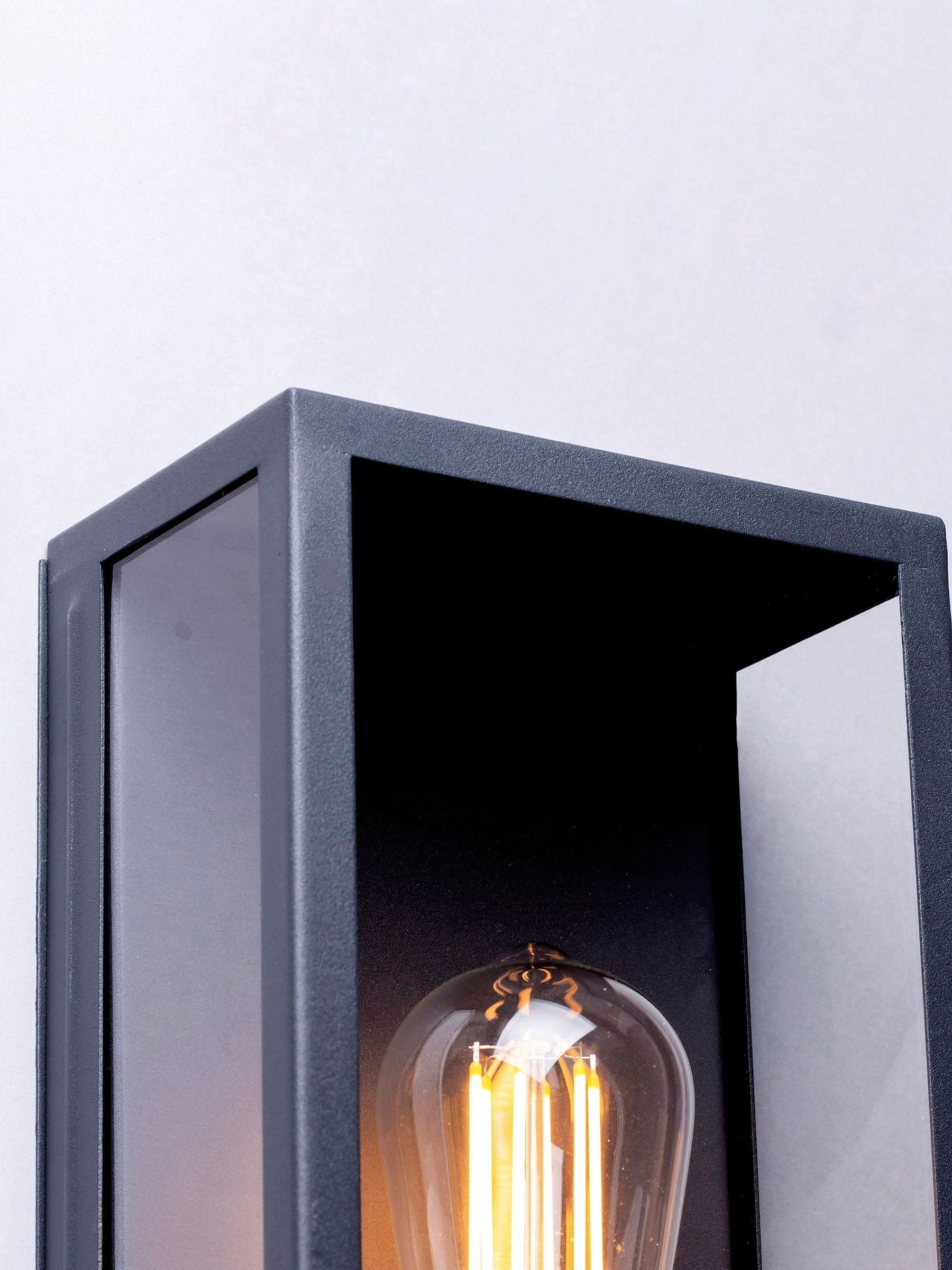 BHS Black Minerva outdoor wall light, UK version