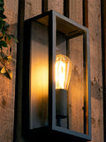 BHS Black Minerva outdoor wall light, UK version