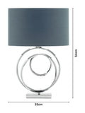 BHS Silver Saturn table lamp (British brand)