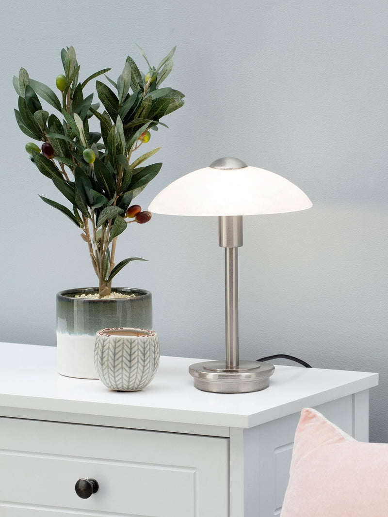 BHS Chrome Archie Touch Lamp