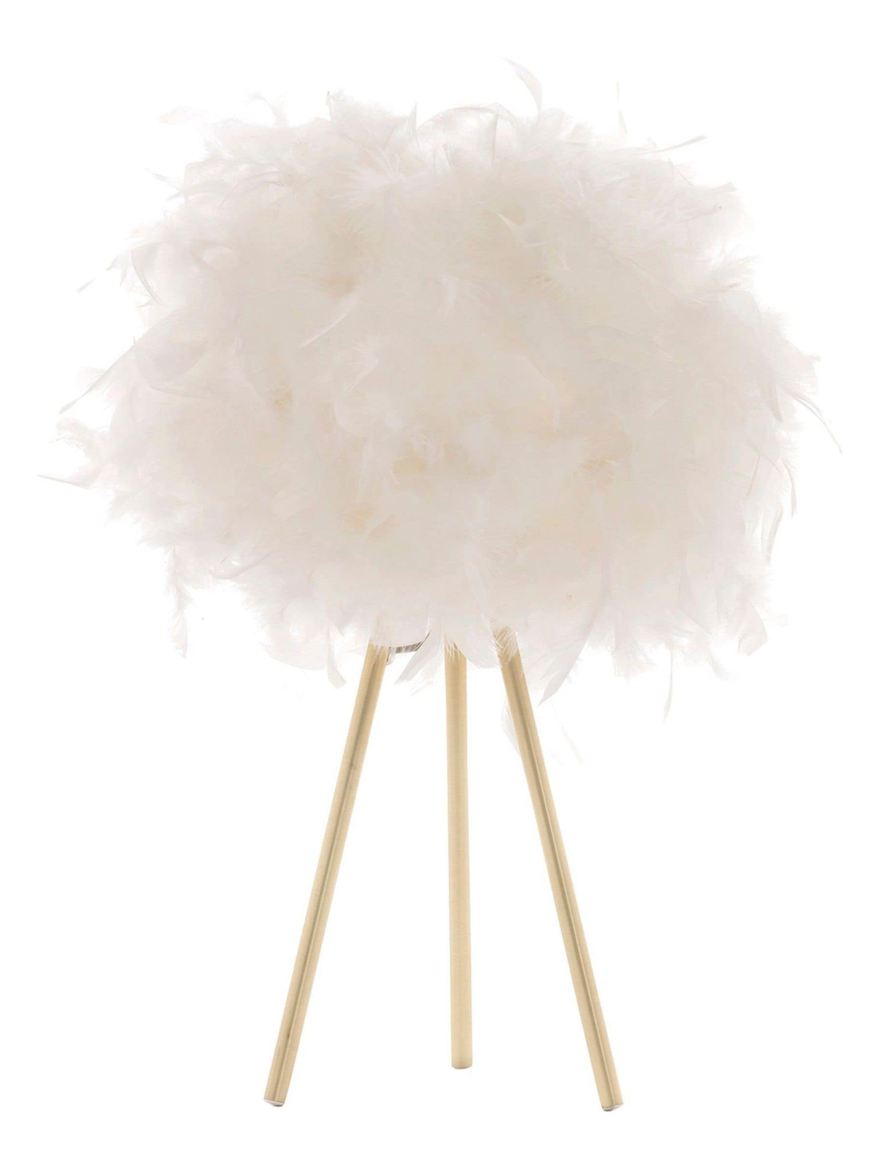 BHS Brass Plume tripod table lamp imported from the UK