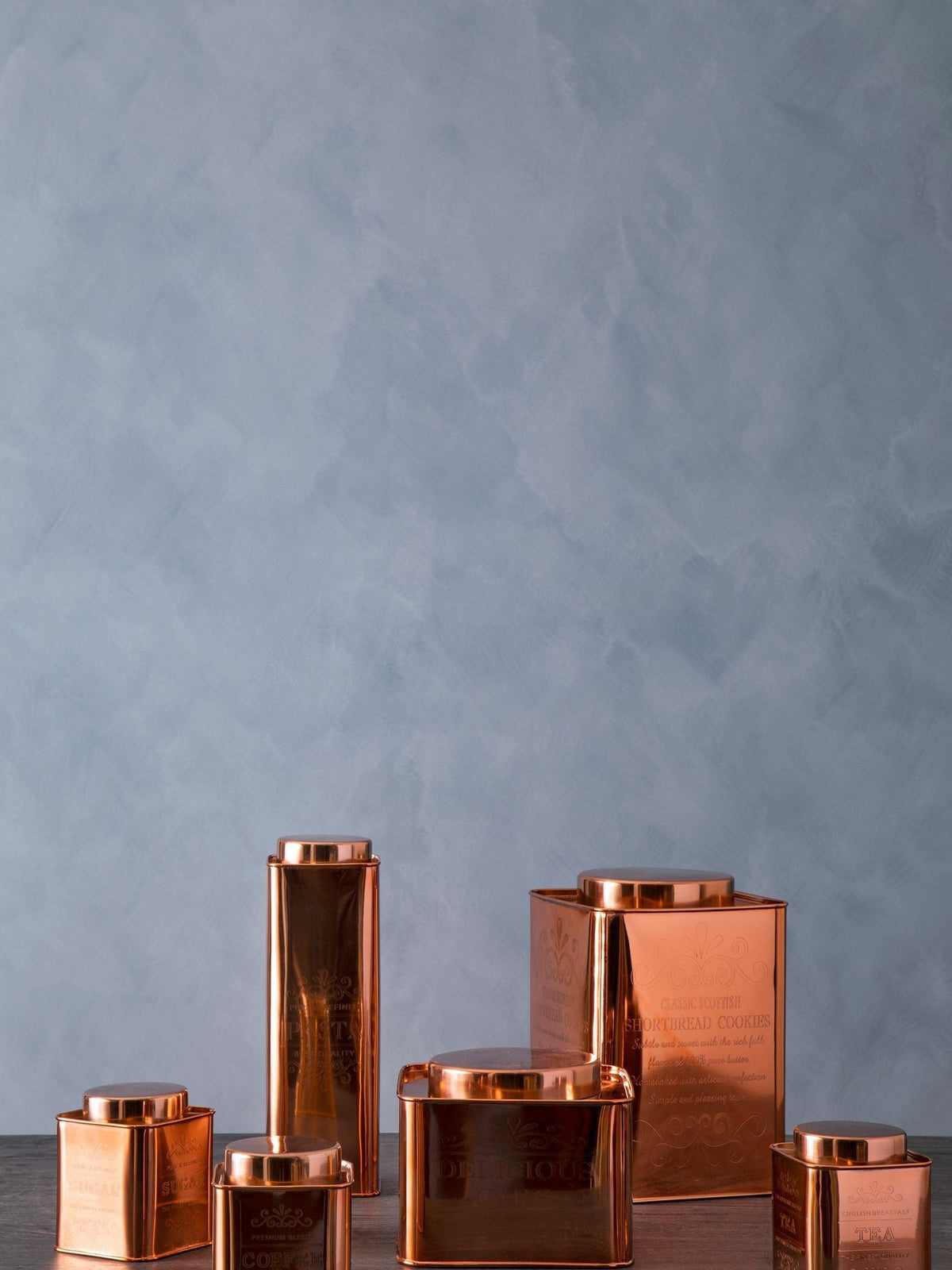 Maison by Premier Copper Chai Square Cookies Canister