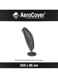 Aerocover grey free arm parasol cover 250x85cm, UK version