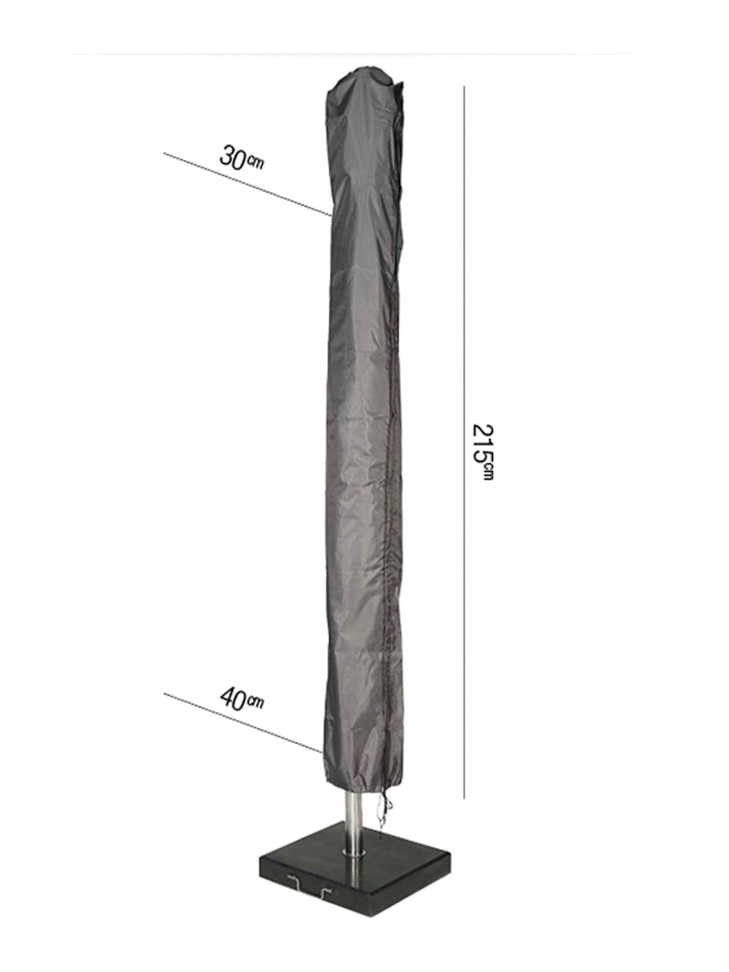Aerocover grey parasol cover 215x30/40cm, imported from the UK