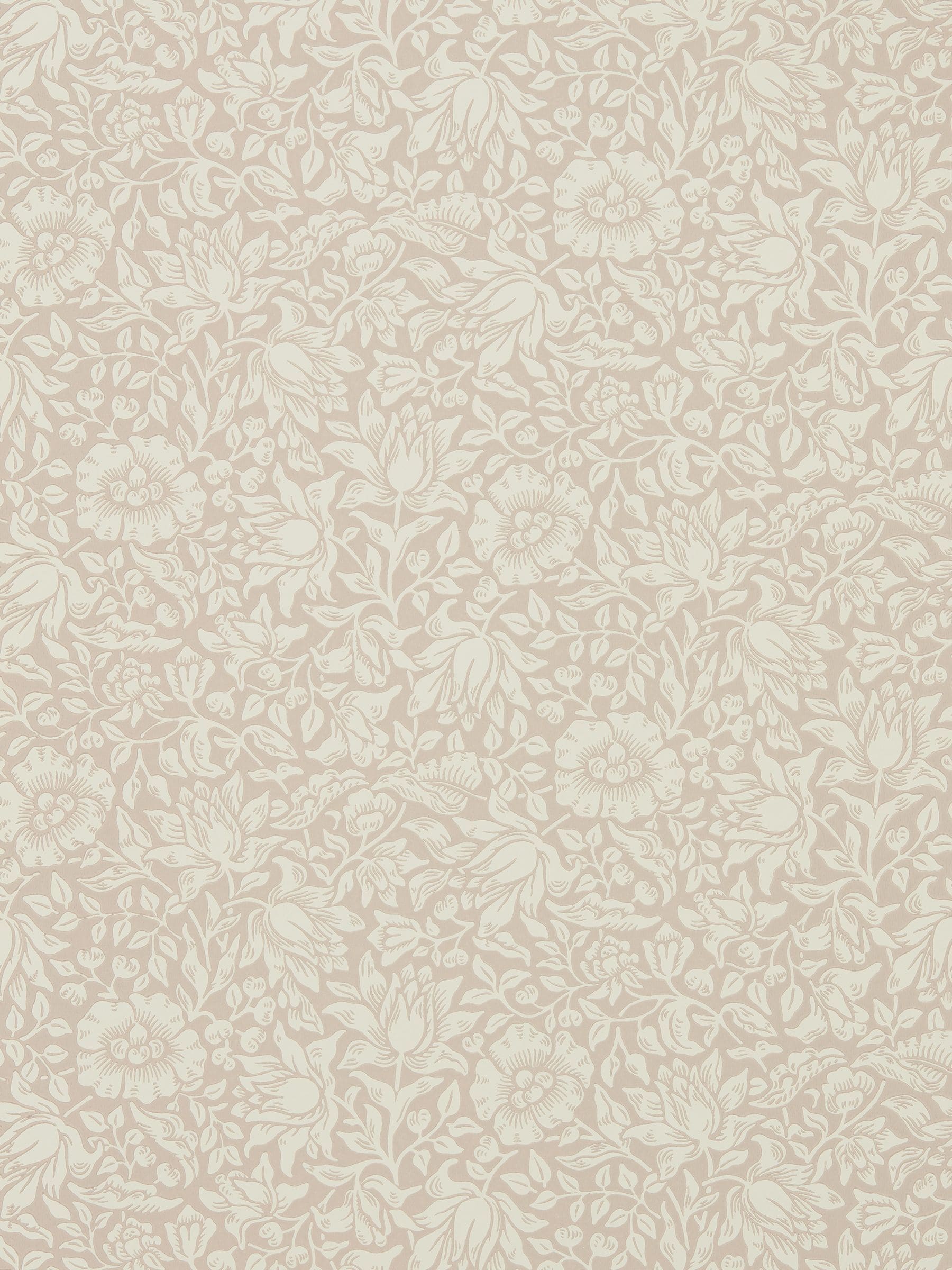 Morris & Co. Pink Mallow wallpaper 10.05M (British brand)